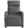 vidaXL Fauteuil inclinable électrique Gris foncé Tissu