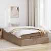 VidaXL Cadre de lit ottoman et matelas cappuccino 120x200cm similicuir
