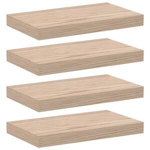 vidaXL &Eacute;tag&egrave;res flottantes 4 pcs 40x23,5x4 cm bois d'ing&eacute;nierie