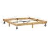 vidaXL Cadre de lit sans matelas bois de manguier massif 200x200 cm