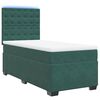 vidaXL Sommier &agrave; lattes de lit et matelas Vert fonc&eacute; 80x200 cm Velours