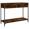 vidaXL Table console ch&ecirc;ne fum&eacute; 100x34,5x75 cm bois d'ing&eacute;nierie