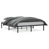vidaXL Cadre de lit m&eacute;tal sans matelas noir 160x200 cm