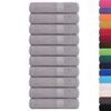 vidaXL Essuie-mains FROGN 10 pcs gris 50x100 cm 360 g/m&sup2;
