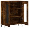 vidaXL Buffet ch&ecirc;ne fum&eacute; 69,5x34x90 cm bois d'ing&eacute;nierie