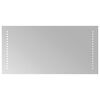 vidaXL Miroir de salle de bain LED Transparent 60 x 30 cm verre tremp&eacute;