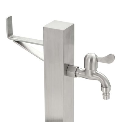 VidaXL Colonne à Eau De Jardin Carrée Acier Inoxydable | WhichOne