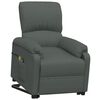 vidaXL Fauteuil de massage inclinable Gris fonc&eacute; Tissu