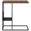 vidaXL Table d'appoint Noir 55x36x59,5 cm Bois d'ing&eacute;nierie