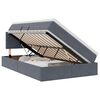 vidaXL Lit de Rangement Gris fonc&eacute; 120 x 200 cm Velours