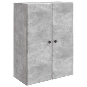 vidaXL Armoire Murale Gris b&eacute;ton 66 x 34,5 x 90 cm Bois d'ing&eacute;nierie