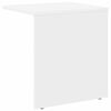 vidaXL Table d'appoint Blanc 37 x 32 x 40 cm Bois d'ing&eacute;nierie