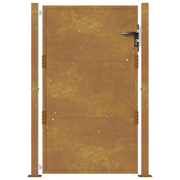 vidaXL Portail de jardin 100x125 cm en acier Corten