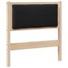 vidaXL Tête de lit Autre Marron 75 cm Bois massif en pin
