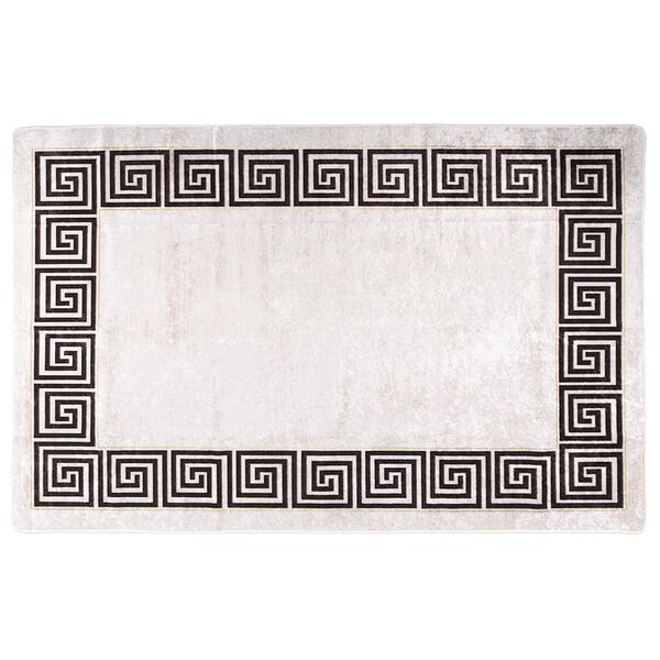 vidaXL Tapis lavable antid&eacute;rapant 80x150 cm Beige clair