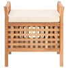 vidaXL Banc de rangement 49x48x49 cm Bois de noyer massif