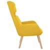vidaXL Chaise de relaxation Jaune moutarde Velours