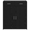 vidaXL Armoire de rangement avec tiroir Ch&ecirc;ne noir 80 x 42.5 x 93.5 cm