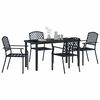 vidaXL Ensemble de salle &agrave; manger pour jardin 5 pcs Anthracite