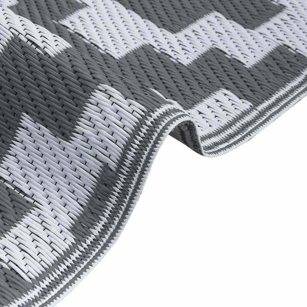 vidaXL Tapis d'ext&eacute;rieur ARAKIL Gris 300 x 400 cm PP