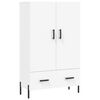 vidaXL Buffet haut blanc 69,5x31x115 cm bois d'ing&eacute;nierie