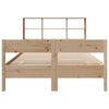 vidaXL Lit biblioth&egrave;que sans matelas 150x200 cm bois massif de pin