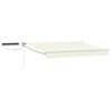 vidaXL Auvent r&eacute;tractable &eacute;lectrique Cr&egrave;me et Blanc 3,5 x 2 m