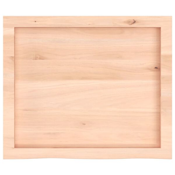 vidaXL Dessus de table 60x50x(2-6) cm bois de ch&ecirc;ne massif non trait&eacute;