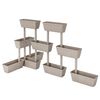 vidaXL Jardini&egrave;res 6 pcs 100 cm Taupe