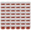 vidaXL 48 pcs Pots &agrave; confiture avec couvercles argent&eacute;s Verre 110 ml