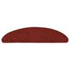 vidaXL Tapis d'escalier autocollants 5 pièces 56 x 17 x 3 cm Rouge bordeaux Demi-rond