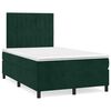 vidaXL Sommier &agrave; lattes de lit avec matelas vert fonc&eacute; 120x190 cm