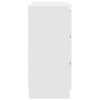 vidaXL Buffet blanc 80x35x76 cm bois d’ingénierie