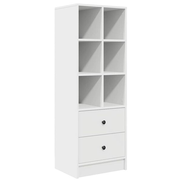 vidaXL Haut Armoire Blanc 45,5 x 34 x 127 cm Bois d'ingénierie