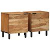 vidaXL Tables de chevet (2 pcs) 40 x 33 x 46 cm bois massif d'acacia