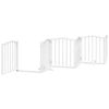 vidaXL Barrière pour chien porte pliable 12 panneaux bois de peuplier