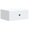 vidaXL Cabinet de chevet mural avec tiroir Blanc 49 x 34,5 x 20 cm