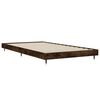 vidaXL Cadre de lit sans matelas ch&ecirc;ne fum&eacute; 90x190cm bois d'ing&eacute;nierie