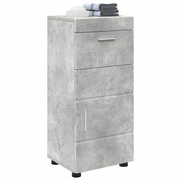 vidaXL Ensemble d'armoire de salle de bain TULUM Gris b&eacute;ton