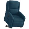 vidaXL Fauteuil inclinable &eacute;lectrique bleu velours