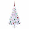 vidaXL Sapin de Noël artificiel avec 150 LED Blanc 120 cm PVC et Acier