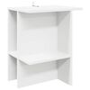 vidaXL Table basse Blanc 40 x 30 x 49 cm Bois d'ing&eacute;nierie