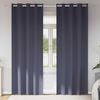 vidaXL Rideaux occultants avec anneaux 2 pcs Anthracite 245 x 140 cm