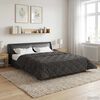 vidaXL Duvet complet toute l'ann&eacute;e Matelass&eacute; Anthracite 220 x 240 cm