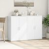 vidaXL Buffets 2 pcs blanc 60x31x84 cm bois d'ing&eacute;nierie