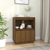 vidaXL Buffet Marron miel 60x34x75 cm Bois massif de pin