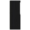 vidaXL Buffet LED Ch&ecirc;ne noir 41 x 37 x 100 cm Bois d'ing&eacute;nierie
