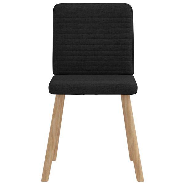 vidaXL Chaises à manger lot de 6 noir tissu