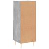 vidaXL Buffet Gris b&eacute;ton 34,5x34x90 cm Bois d'ing&eacute;nierie