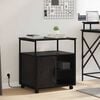 vidaXL Cabinet avec Station de Charge Ch&ecirc;ne noir 61 x 46 x 67 cm